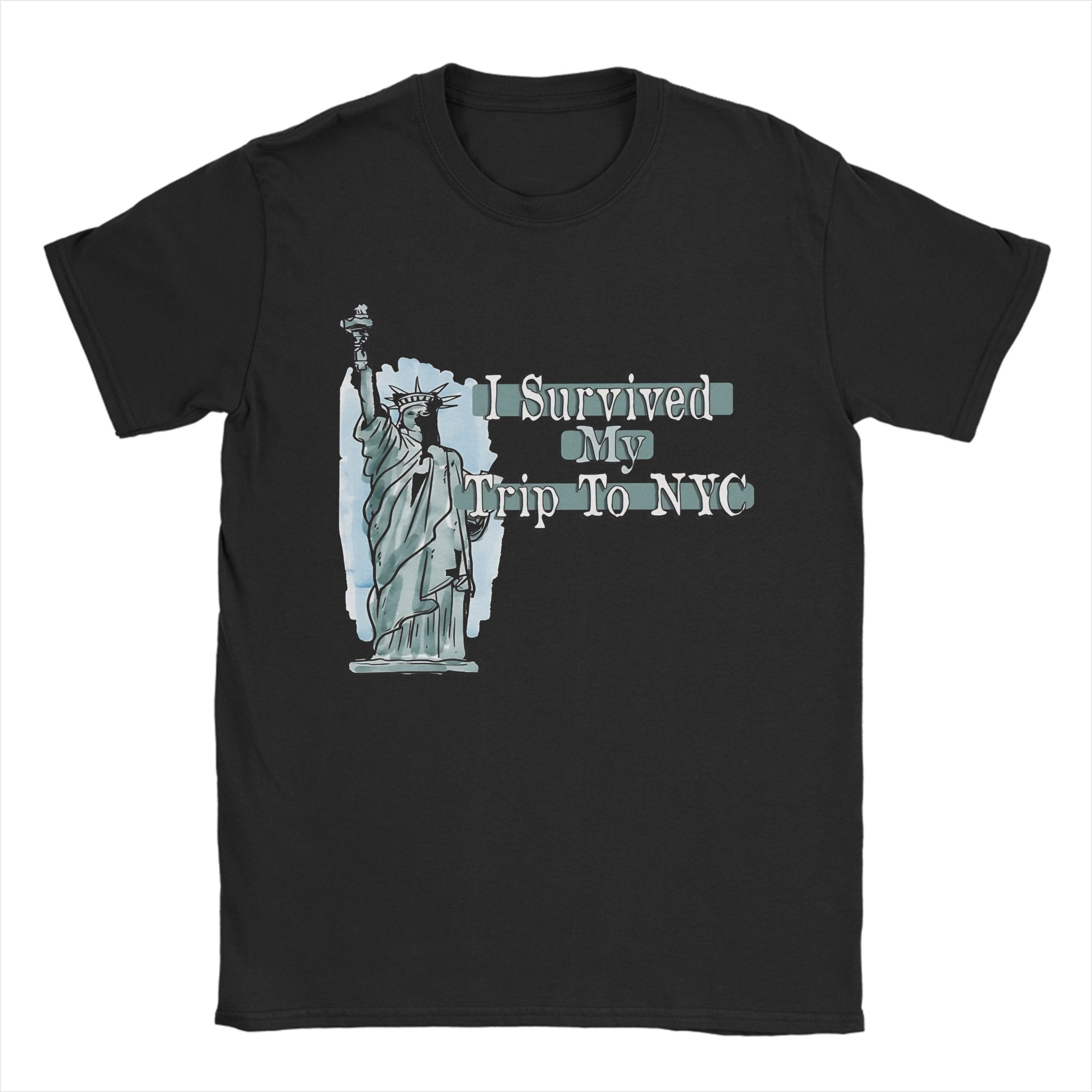 Summer Clothing Nyc - 面白い！ニューヨーク旅行を無事に乗り越えた！ニューヨーク市 Tシャツ メンズ レディース ラウンドネック 半袖
