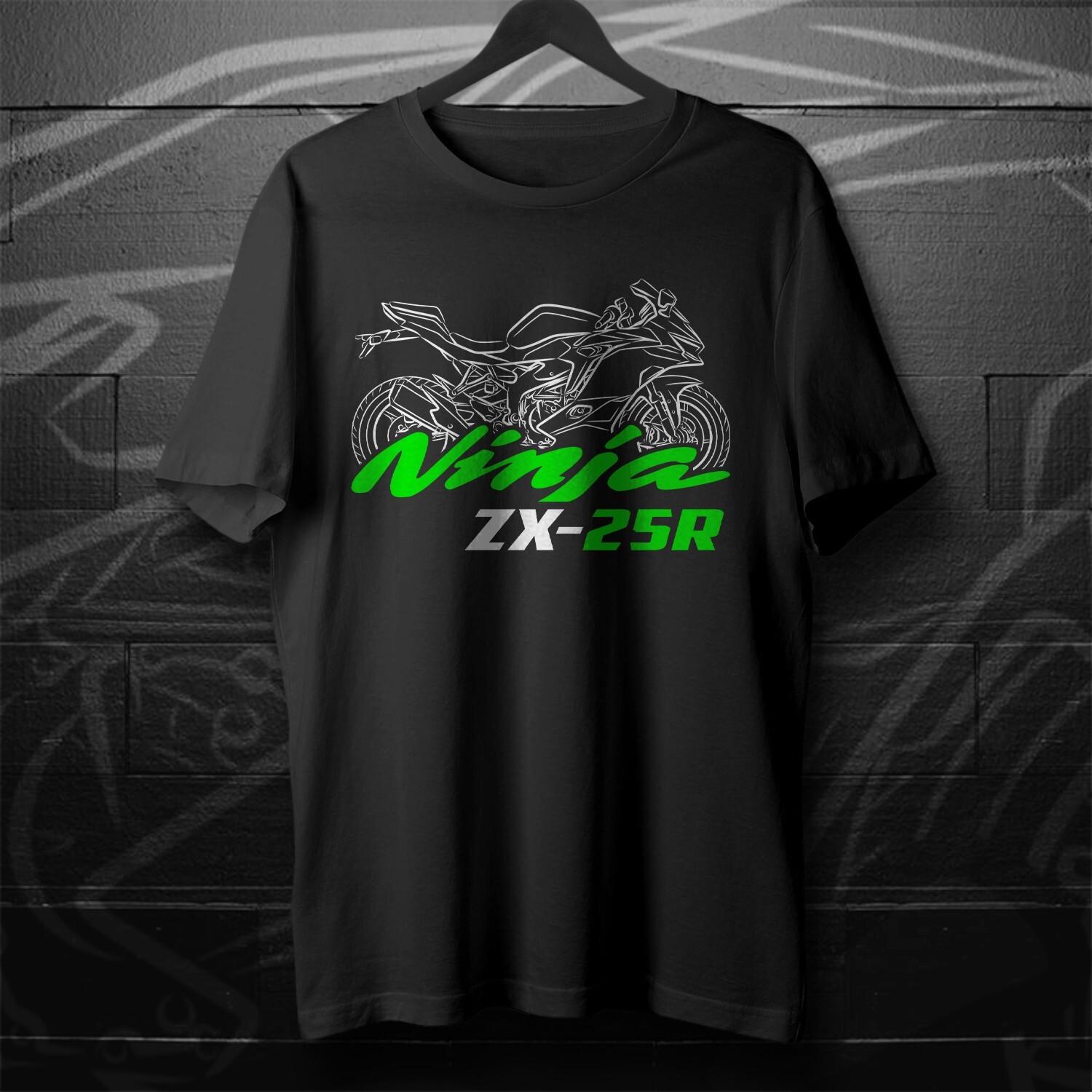 Summer Japanese Clothing - 2020-2025 モデル日本忍者 ZX-25R オートバイ Tシャツ綿 100%