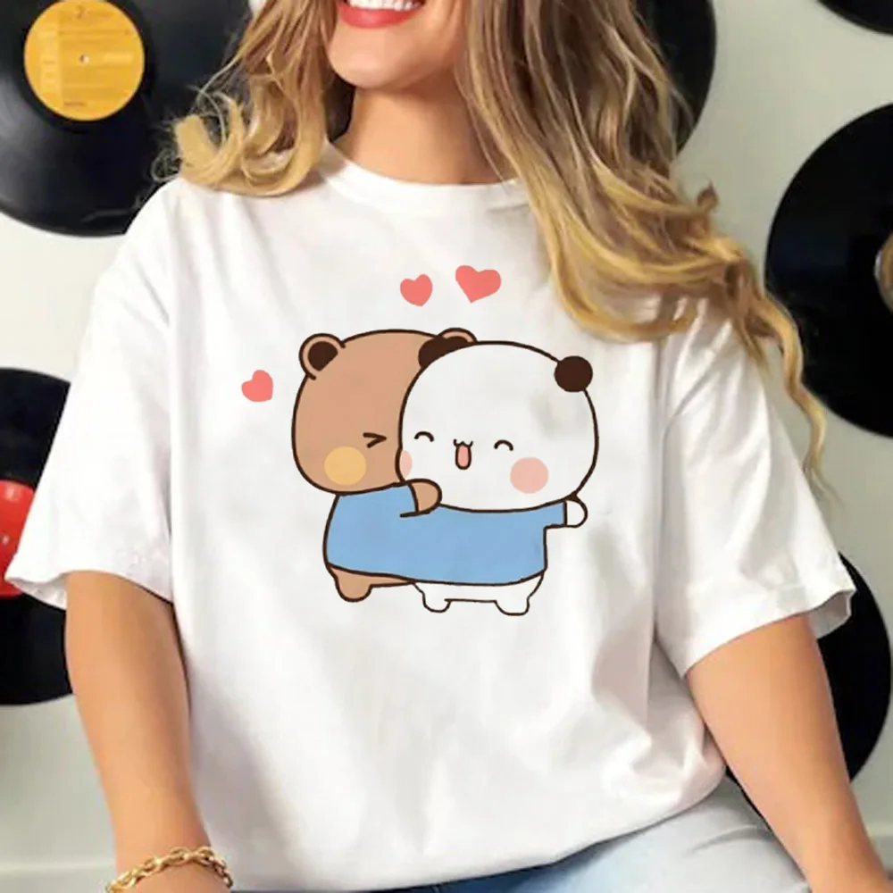 Summer Japanese Clothing - ブブとドゥドゥ Tシャツ女性コミック Tシャツガール Y2k 面白い日本の服女性服
