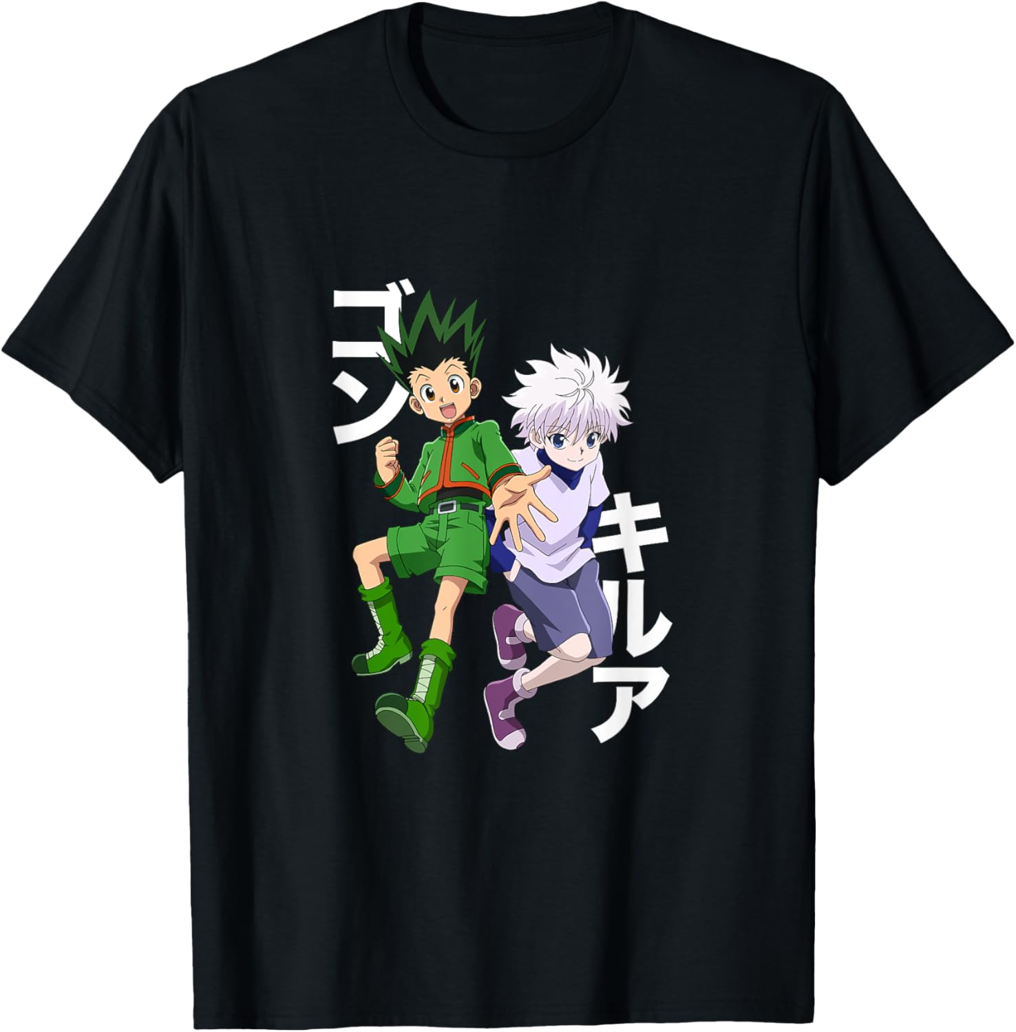 Summer Japanese Clothing - Hunter x Hunter Gon and Killuaの日本のユニセックスTシャツ,カスタムプリントストリートウェア