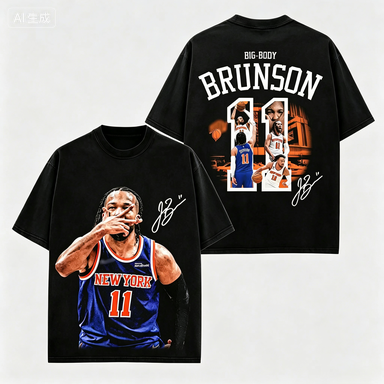 Summer Clothing Nyc - 2026 ジェイレン・ブランソン 11 プリント NYC Tシャツ