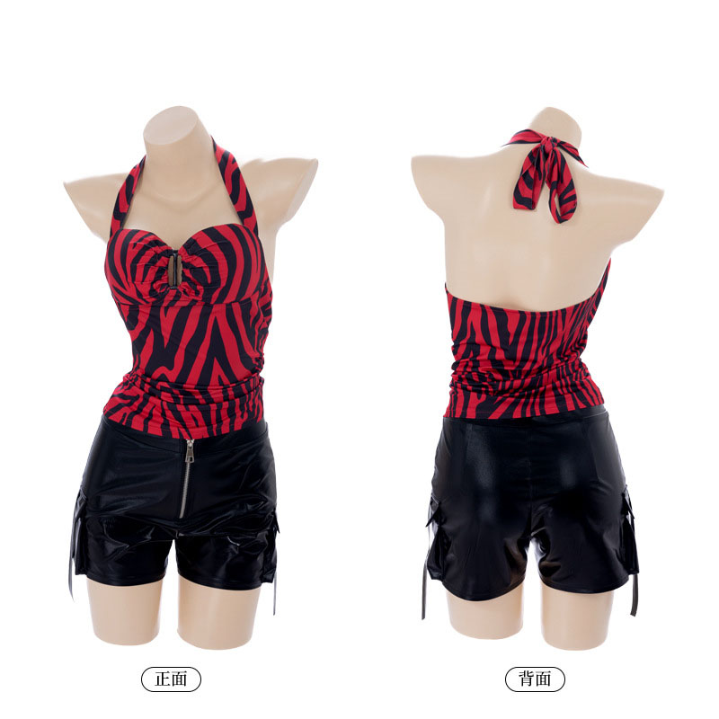 Halter Neck Top - オブセッション ニッキ ホルタートップ コスプレ レディーストップス メッシュホルタートップ