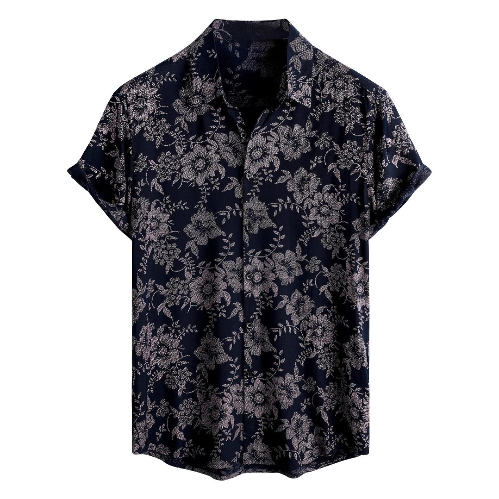 Summer Japanese Clothing - 夏の日本のレトロシャツビーチバケーションルーズカジュアルメンズトップス