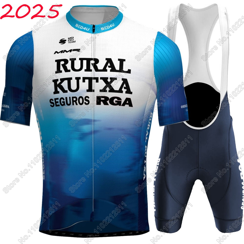 Summer Green Clothing - 農村クタ 2025 サイクリングジャージチームセットセグロス-RGA エスパーニャグリーン服男性ロードバイクシャツスーツよだれかけショーツ MTB