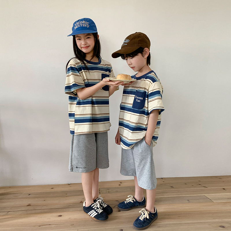 新しい夏の家族旅行服セット男の子と女の子のTシャツショーツセ - Summer Clothing New Look のレビューと価格