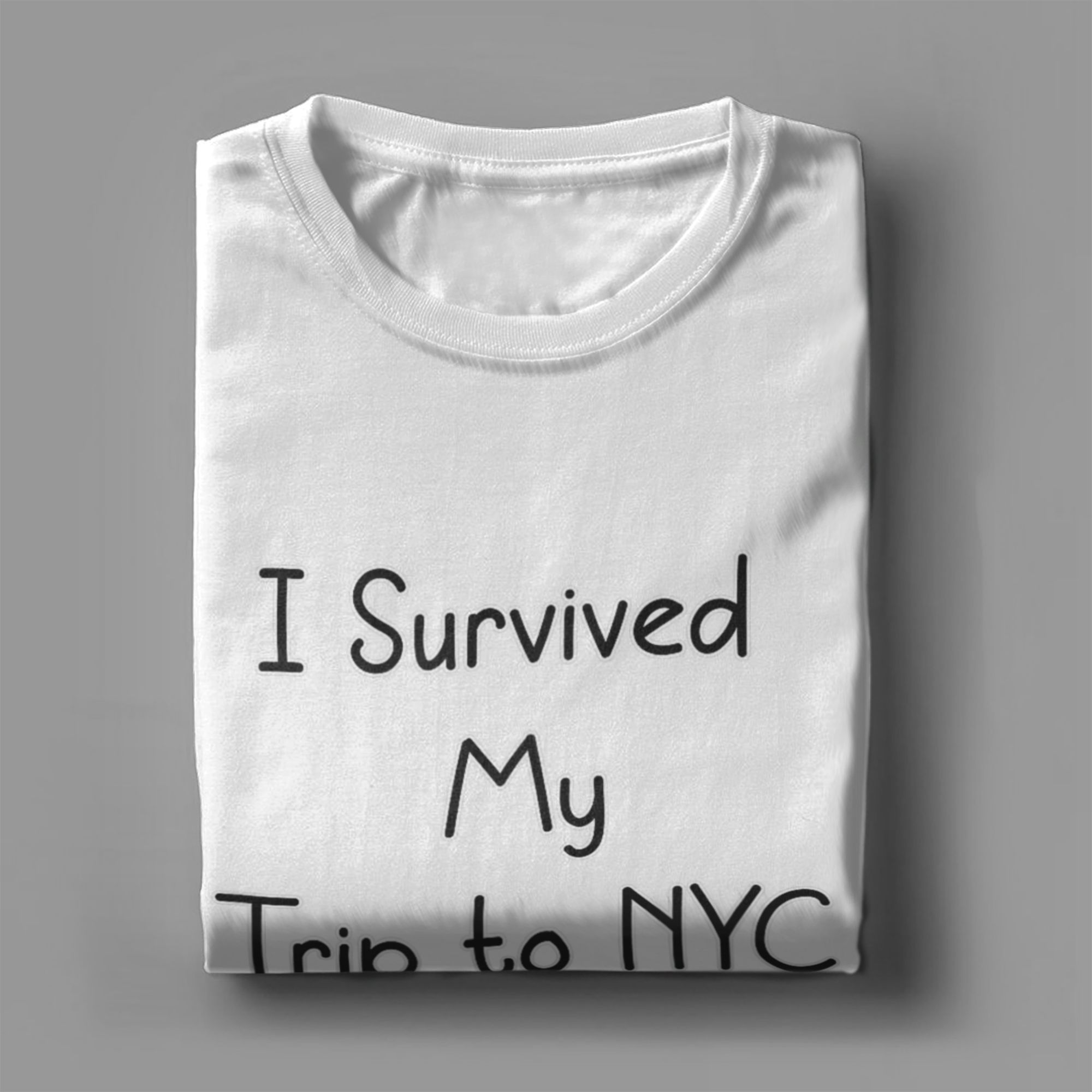 私はニューヨークへの旅を生き延びました男性用コットンTシャツ - Summer Clothing Nyc のレビューと価格