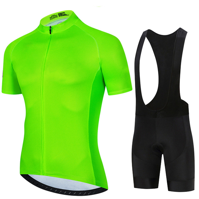 半袖サイクリングジャージ,蛍光グリーン,マウンテンバイクレー - Summer Green Clothing のレビューと価格
