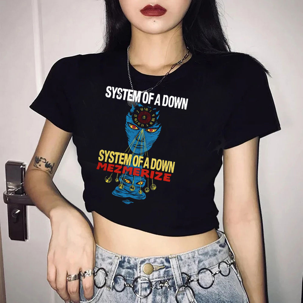 システム・オブ・ア・ダウン クロップトップ クロップド サマ - Summer Grunge Clothing のレビューと価格