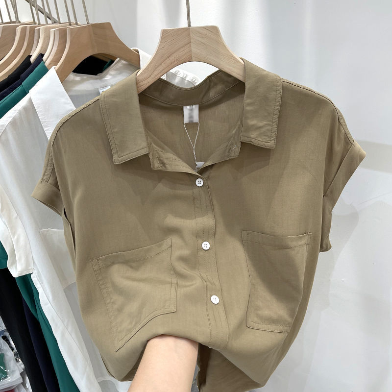ポケット付き半袖Tシャツ,パッチワーク,無地,ルーズフィット - Summer Clothing In Winter のレビューと価格