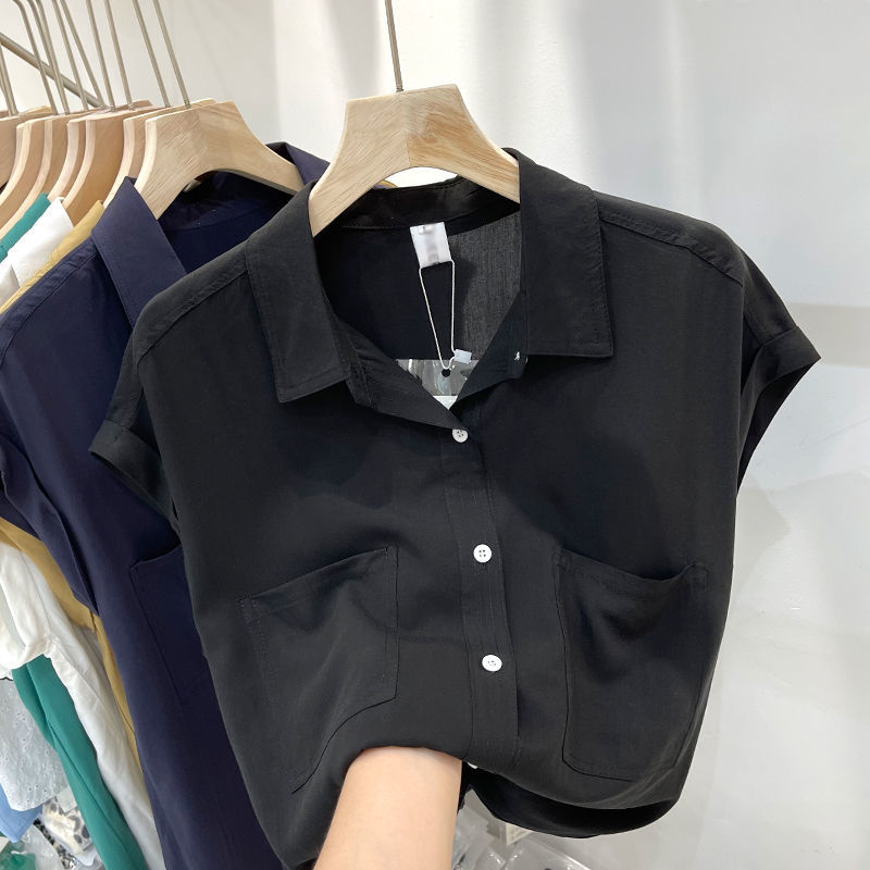 ポケット付き半袖Tシャツ,パッチワーク,無地,ルーズフィット - Summer Clothing In Winter のレビューと価格