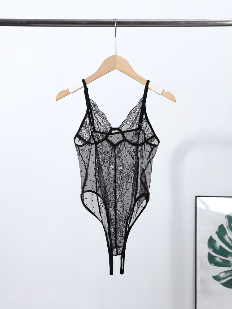 セクシーなレースのワンピース女性トップソリッド透明女性サスペ - Summer Clothing Trends 2026 のレビューと価格