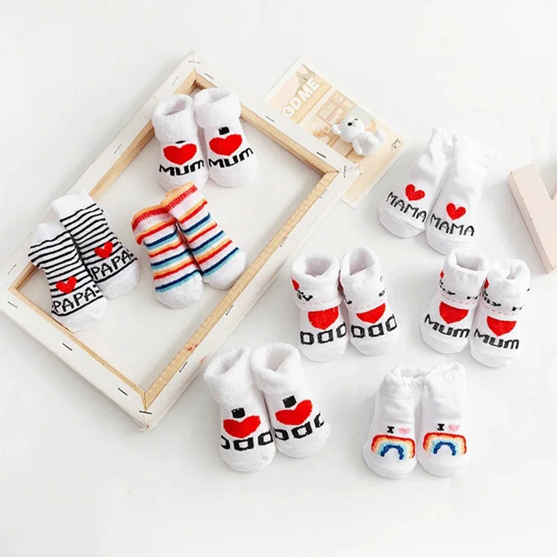 春夏ベビーガールズボーイズ綿ソフト暖かい靴下新生児幼児レター - Summer Clothing Baby のレビューと価格