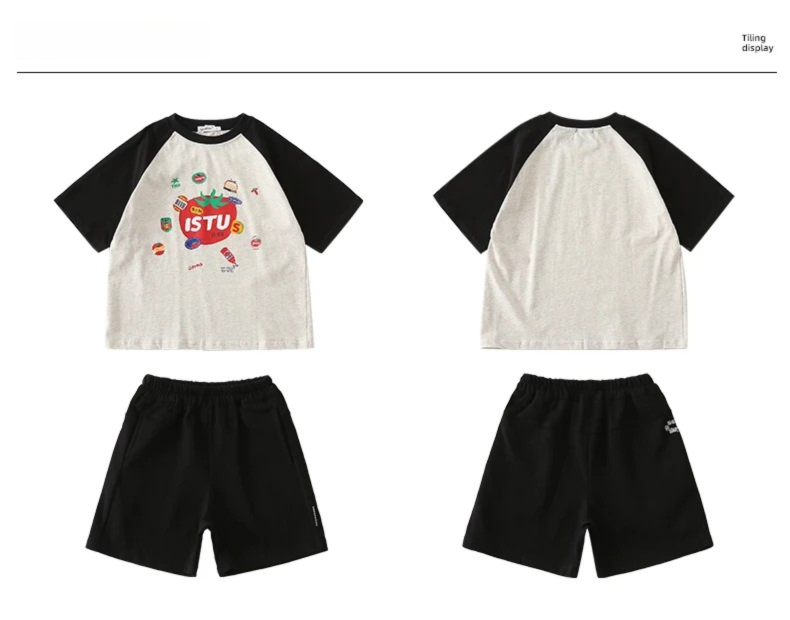 2026 新しい夏の家族マッチング服セット綿 T シャツとシ - Summer Clothing New Look のレビューと価格