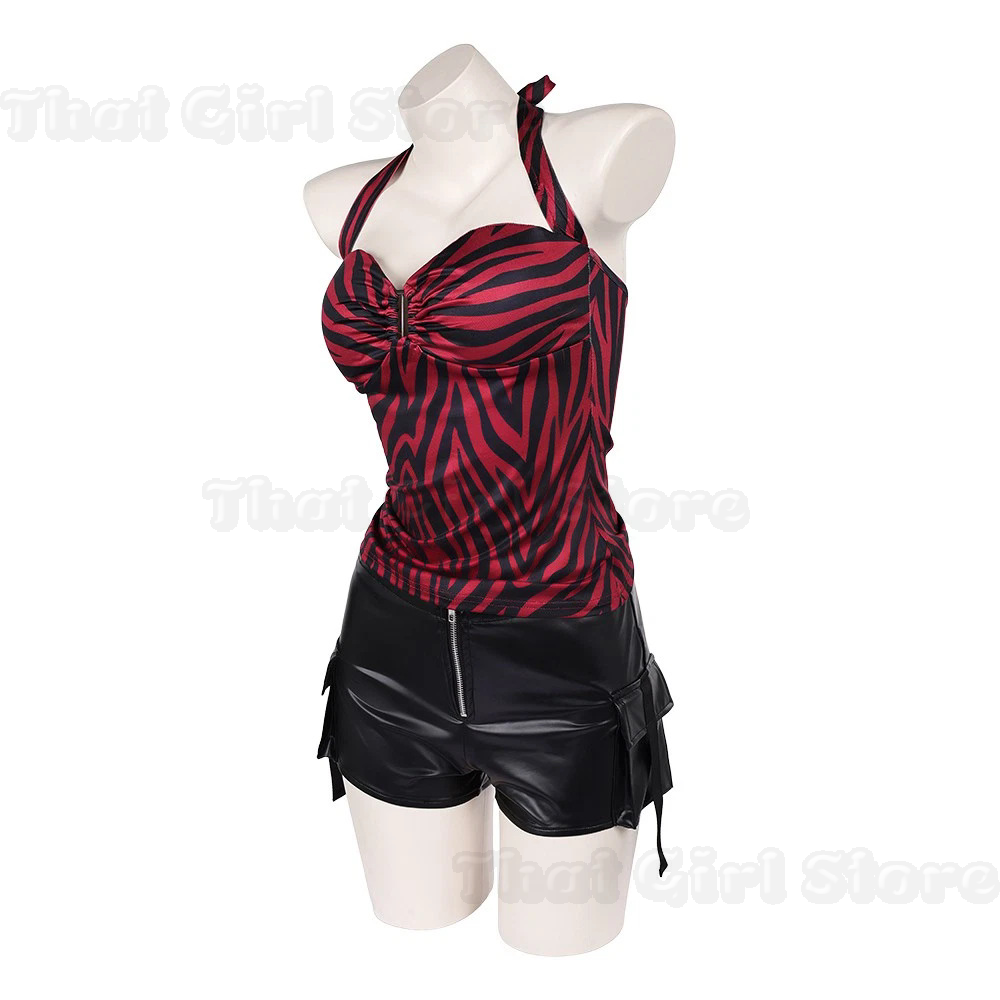 オブセッションニッキコスチュームコスプレ衣装ゼブラホルタート - Halter Neck Top のレビューと価格