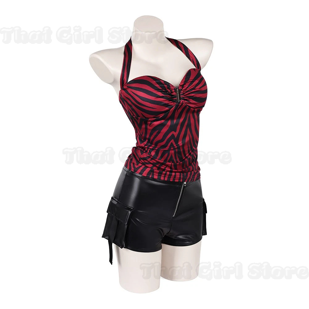 オブセッションニッキコスチュームコスプレ衣装ゼブラホルタート - Halter Neck Top のレビューと価格