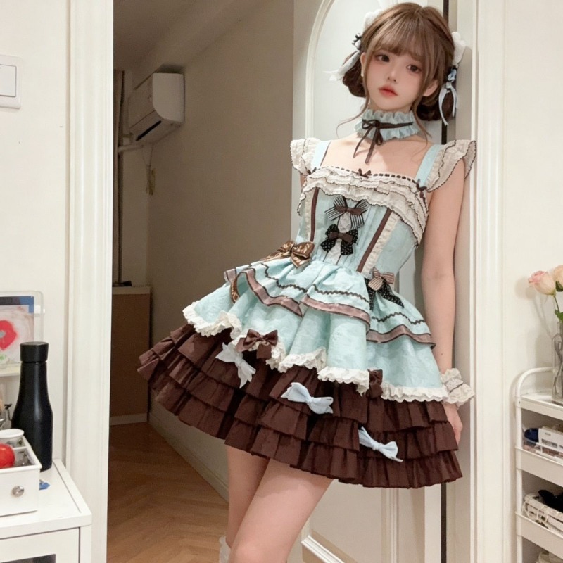 甘い日本の素敵な JK ドレスセット女性かわいいリボンノース - Summer Japanese Clothing のレビューと価格
