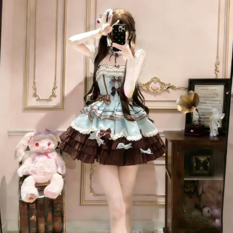 甘い日本の素敵な JK ドレスセット女性かわいいリボンノース - Summer Japanese Clothing のレビューと価格