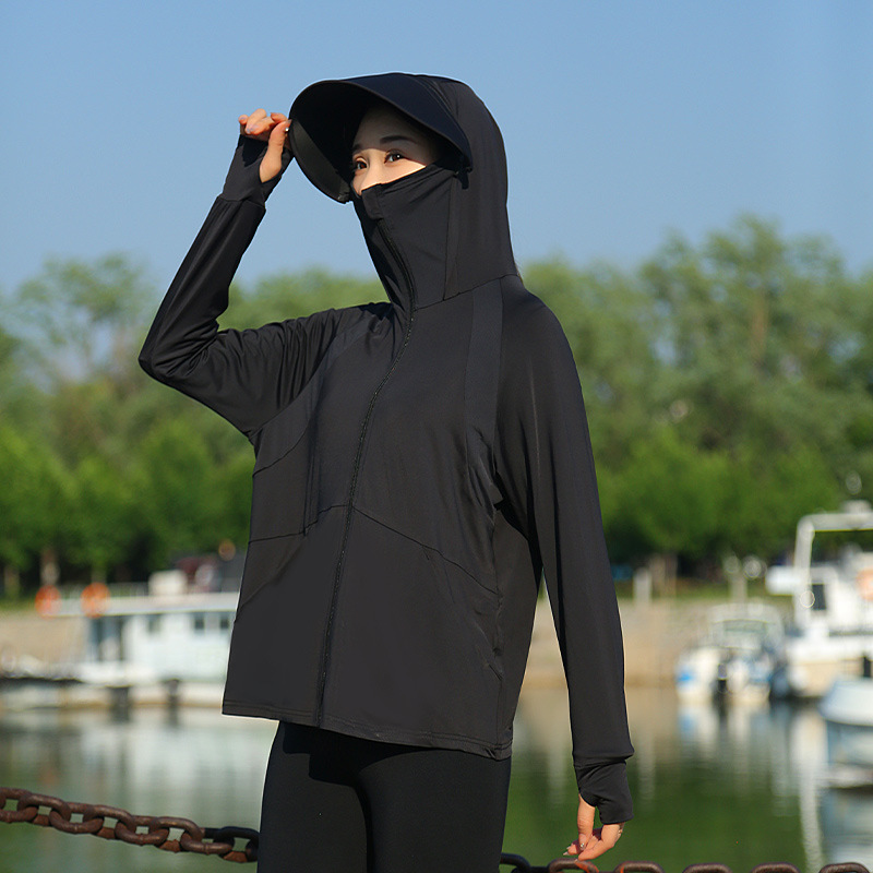 女性用フード付き日焼け止めジャケット十代の夏用紫外線防止服大 - Summer Clothing Girl のレビューと価格
