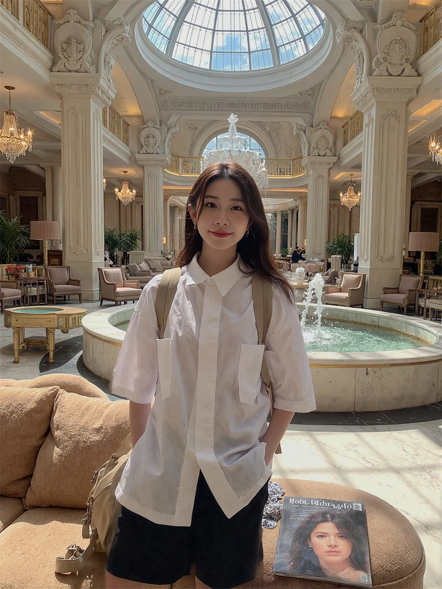 半袖韓国風シャツ レディースブラウス エレガントな婦人服 2 - Summer Clothing Trends For Women のレビューと価格