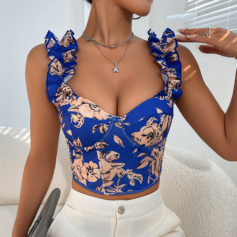 コルセットクロップトップストレンドセクシーな婦人服ビスチェ夏 - Summer Clothing Trends For Women のレビューと価格