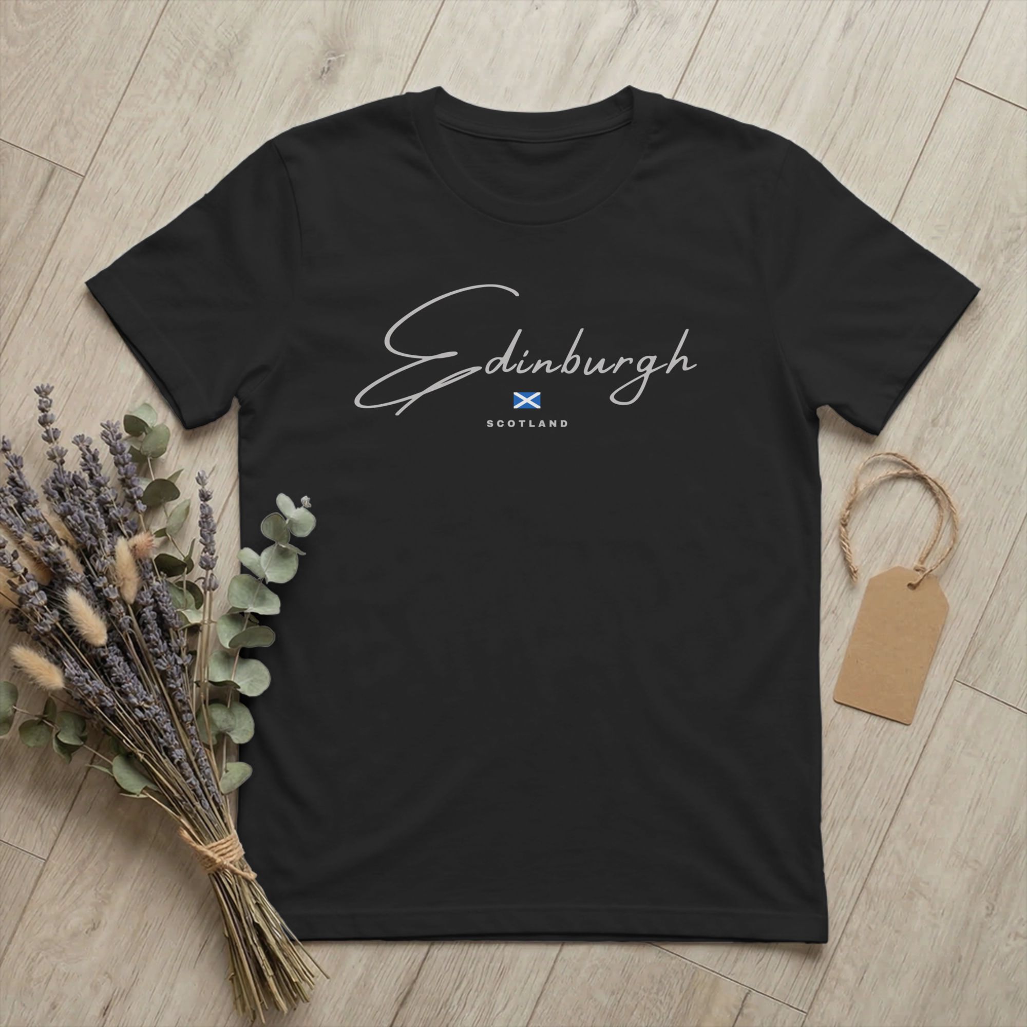 男性 Tシャツエディンバラスコットランド英国ノベルティコット - Summer Clothing Edinburgh のレビューと価格