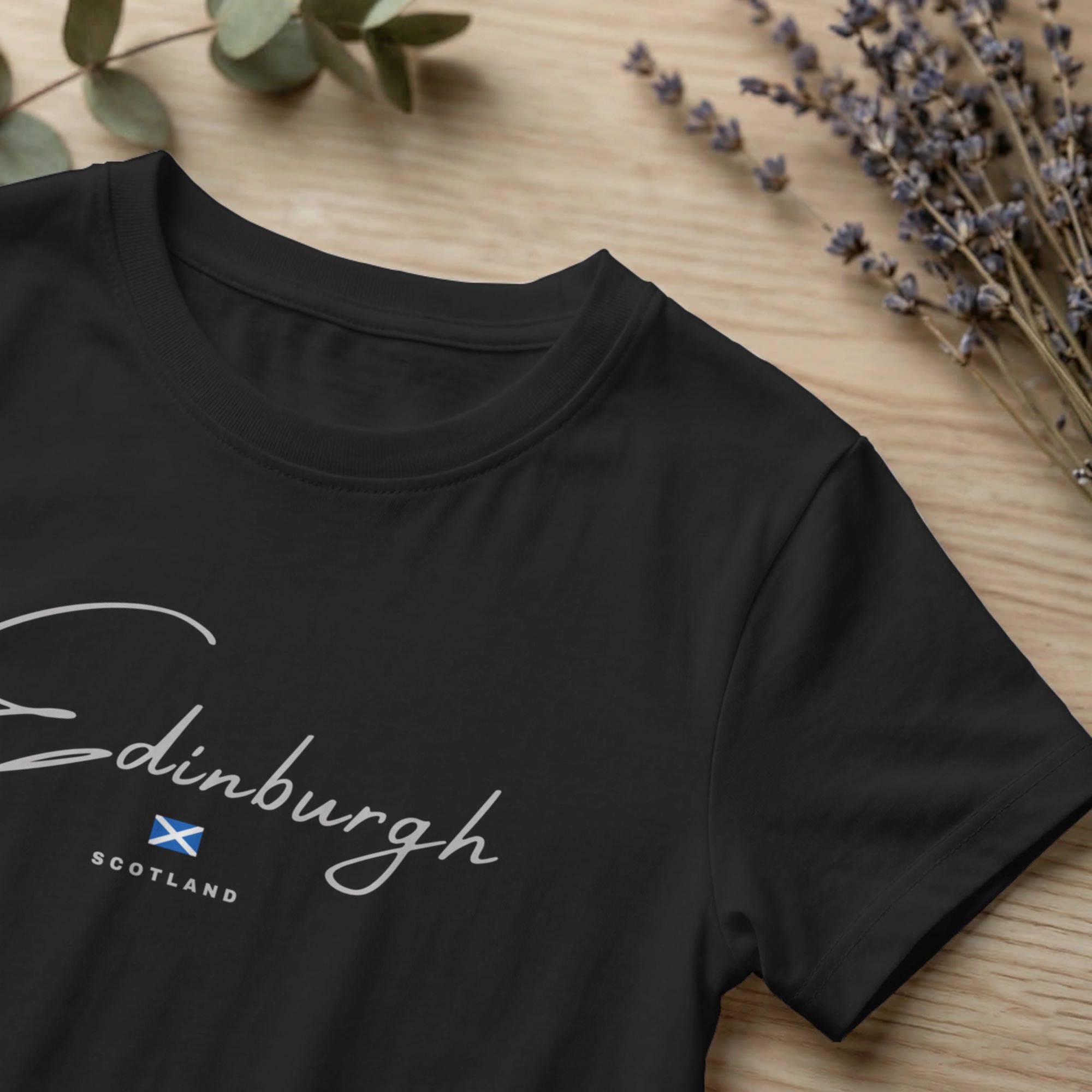 男性 Tシャツエディンバラスコットランド英国ノベルティコット - Summer Clothing Edinburgh のレビューと価格