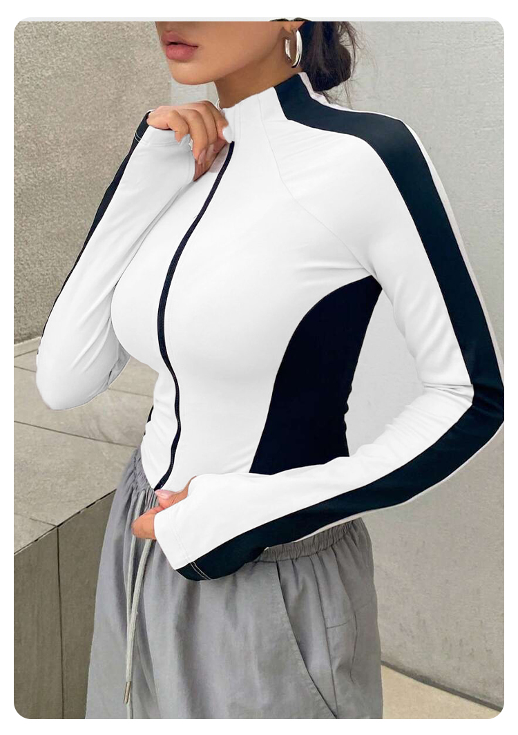 ヨガウェア スタンドアップカラージャケット アウトドアスポー - Summer Clothing Clearance のレビューと価格