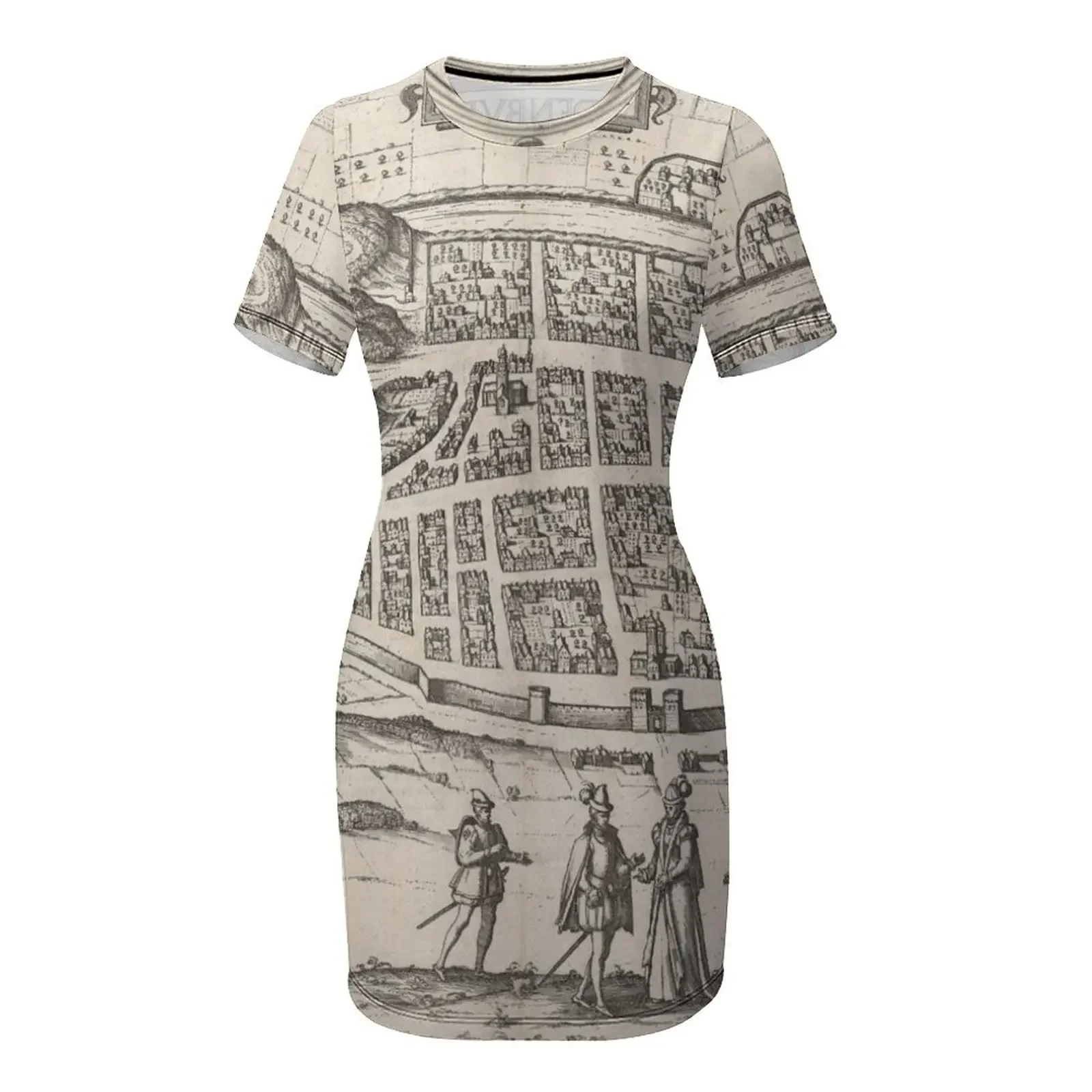 スコットランド・エディンバラのヴィンテージ地図（1581年） - Summer Clothing Edinburgh のレビューと価格