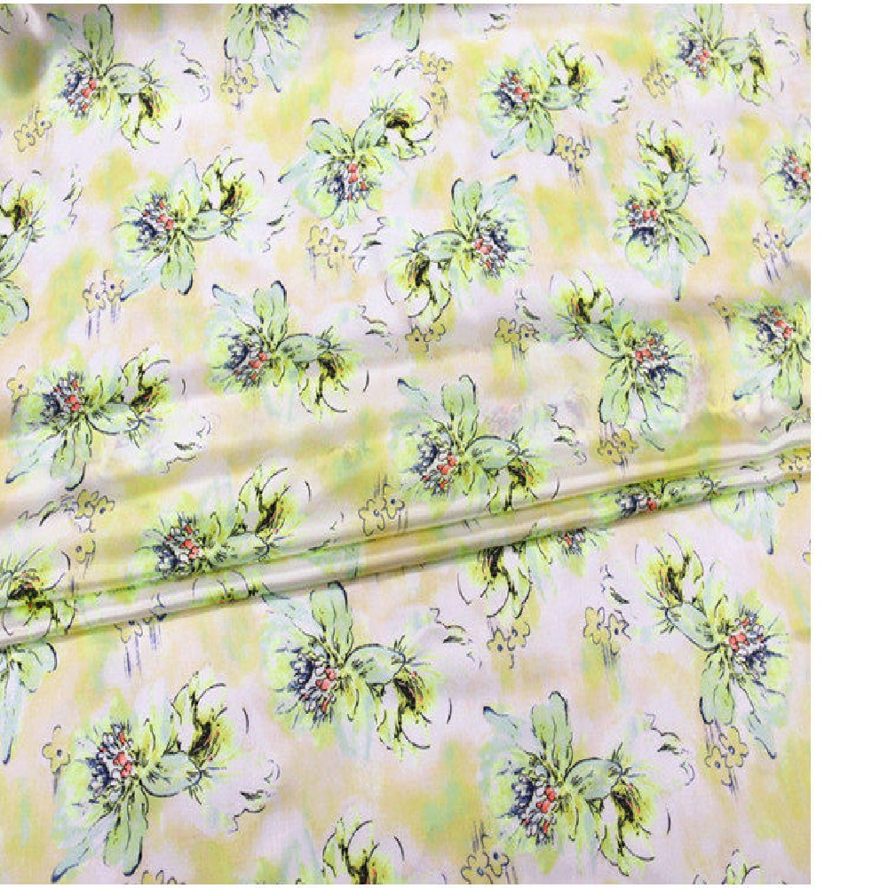 光沢のある春夏用モダンシルクサテン生地シャルムーズデュッチェ - Summer Green Clothing のレビューと価格
