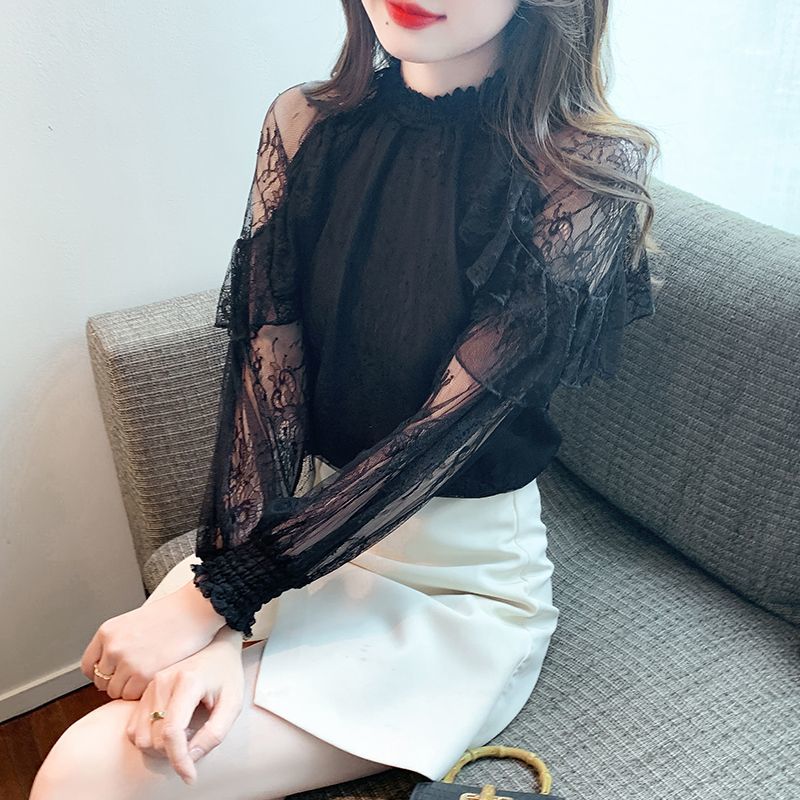 シフォン女性のシャツとブラウスレースの花高級デザイナー若々し - Summer Clothing Trends For Women のレビューと価格