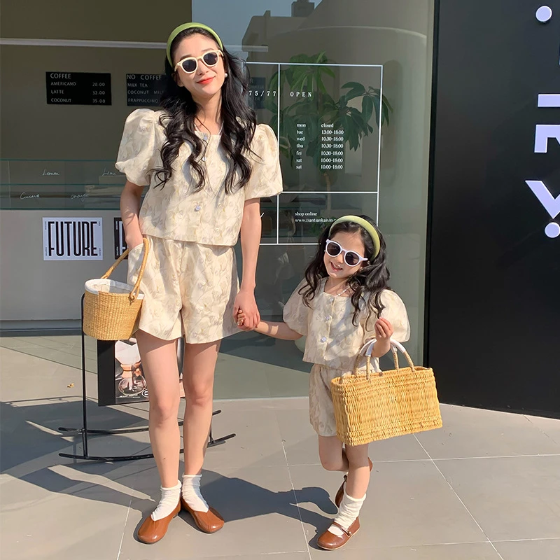 母と娘のためのマッチングセット,母と娘の服,トップスとショー - Summer Clothing Baby のレビューと価格