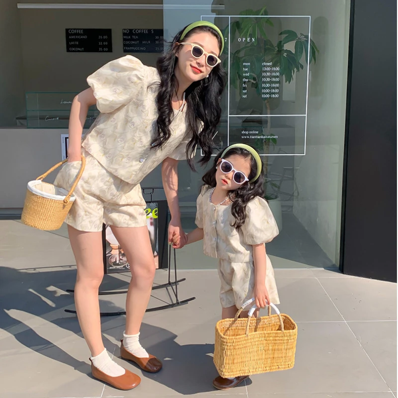 母と娘のためのマッチングセット,母と娘の服,トップスとショー - Summer Clothing Baby のレビューと価格