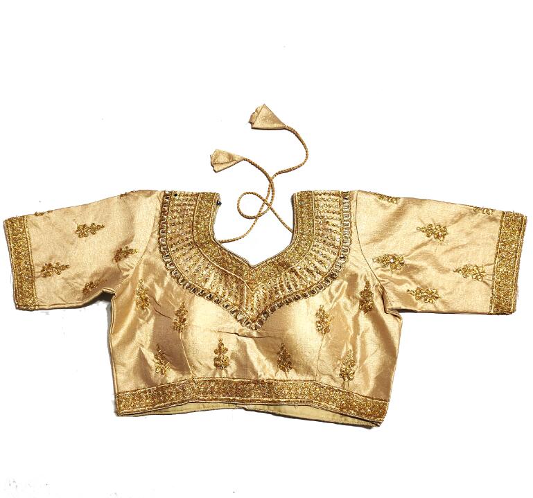 伝統的なインドサリートップ女性シャツ夏の金糸刺繍パキスタン夏 - Summer Clothing India のレビューと価格