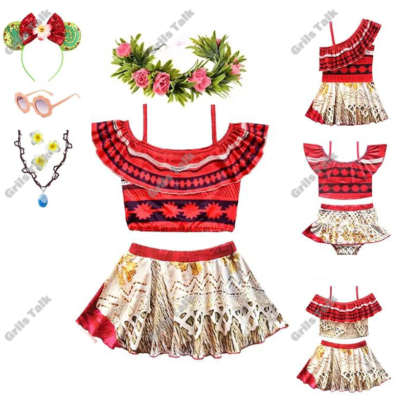 夏の妖精プリンセスモアナコスプレ水着女の子水着水着女の子ビー - Summer Clothing Girl のレビューと価格