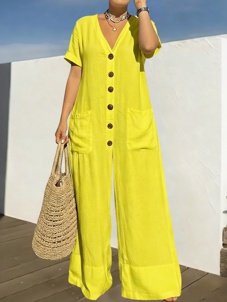 プラスサイズ女性服ジャンプスーツ夏服ブルーアーバンレジャーボ - Summer Clothing Clearance のレビューと価格
