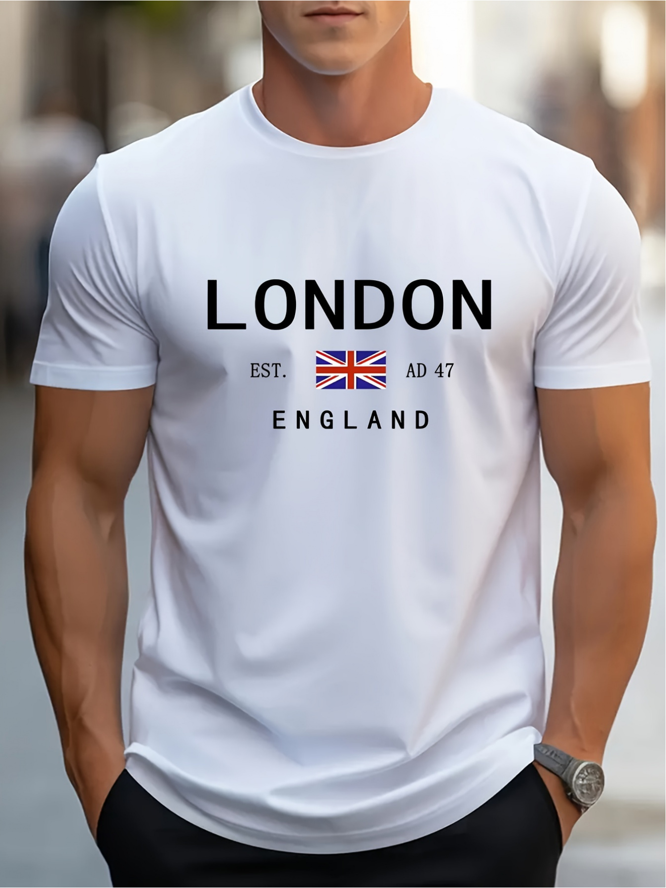 ロンドンイングランドプリント男性女性 Tシャツスポーツストリ - Summer Clothing London のレビューと価格
