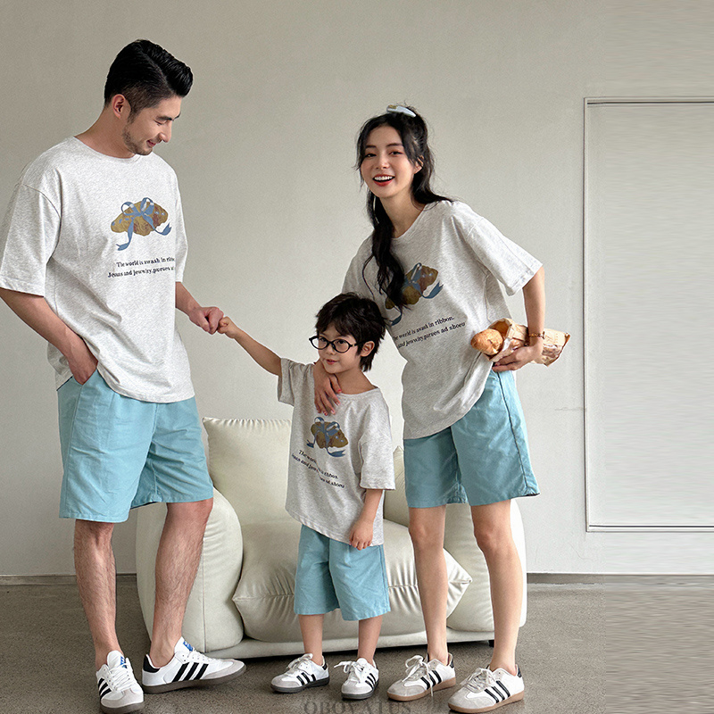 ファミリールックマッチング衣装服セット新しい夏休み Tシャツ - Summer Clothing New Look のレビューと価格