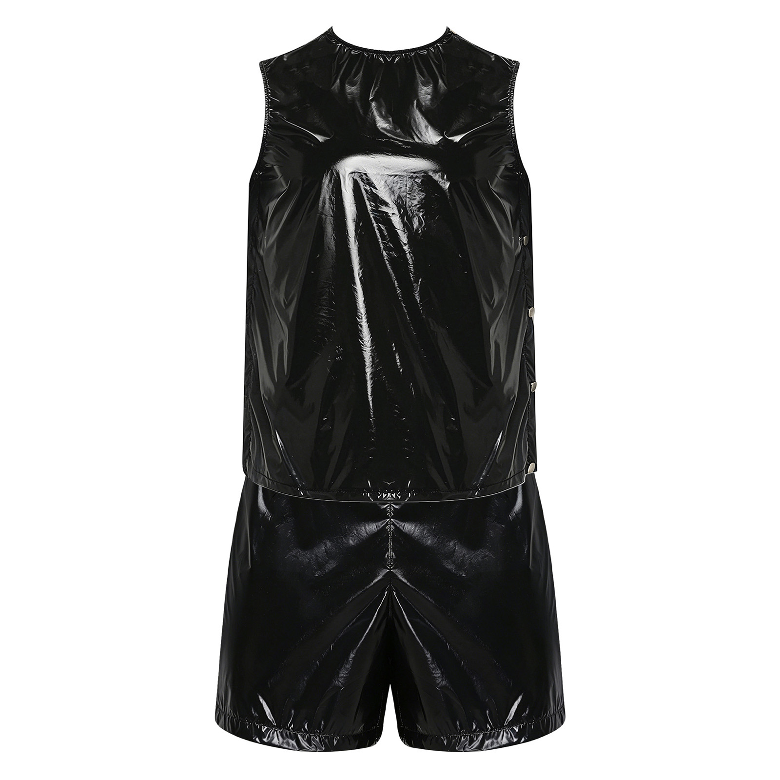 メンズ防水汗止めトラックスーツタンクトップとサイドボタン付き - Summer Clothing Men のレビューと価格