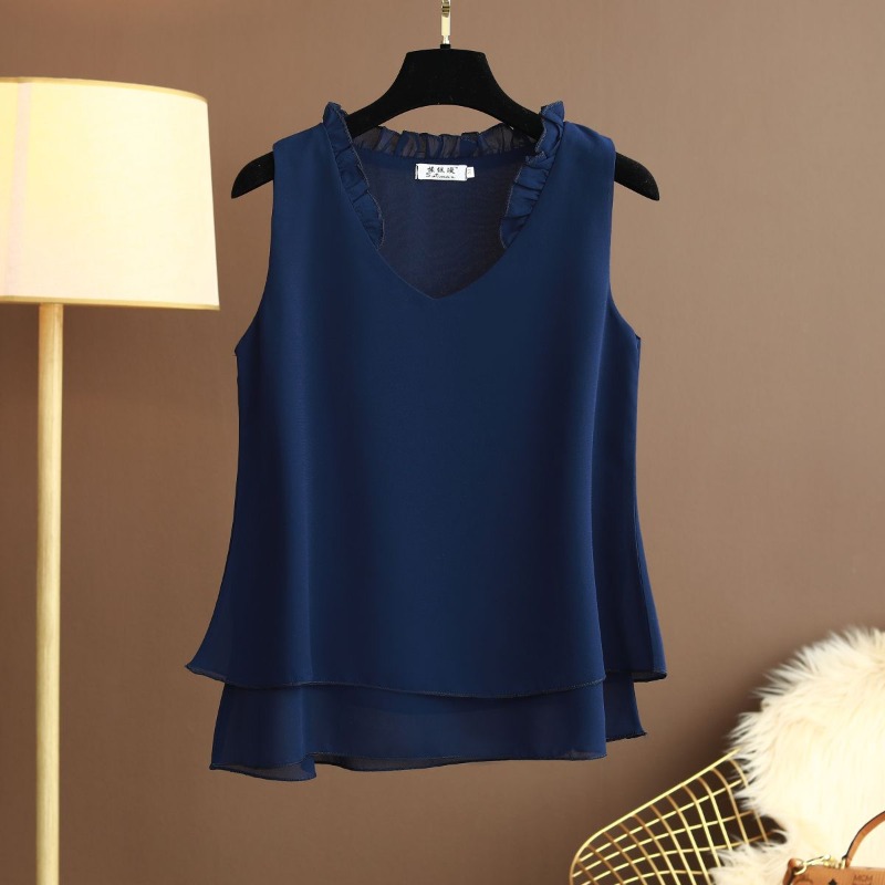 プラスサイズ ホルター シフォン トップス ノースリーブ フ - Halter Neck Top のレビューと価格
