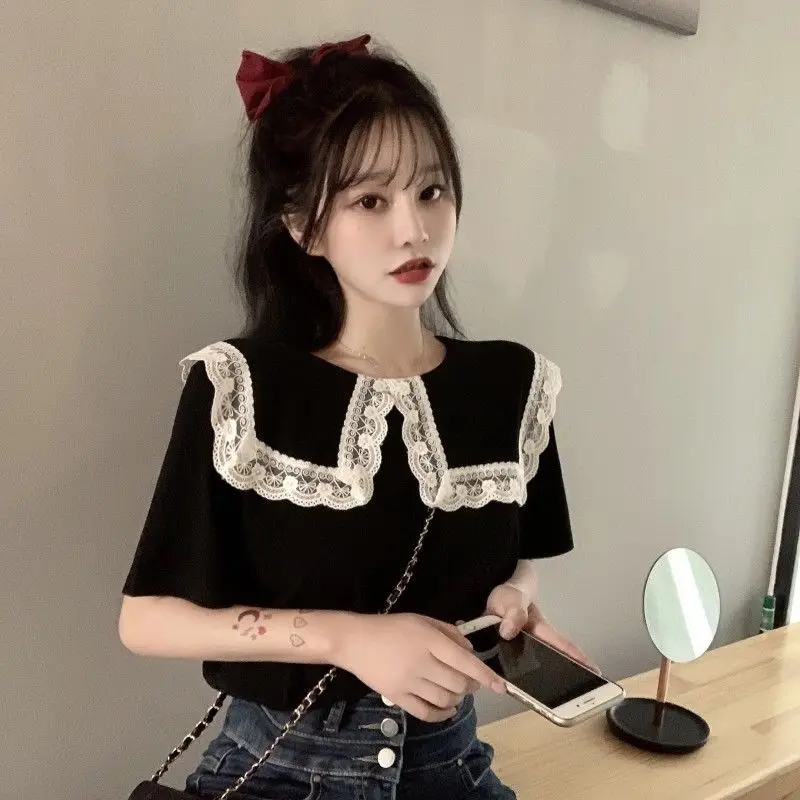 女性用のかわいいトップス、襟付き、カワイイ、レディースシャツ - Summer Clothing Trends For Women のレビューと価格