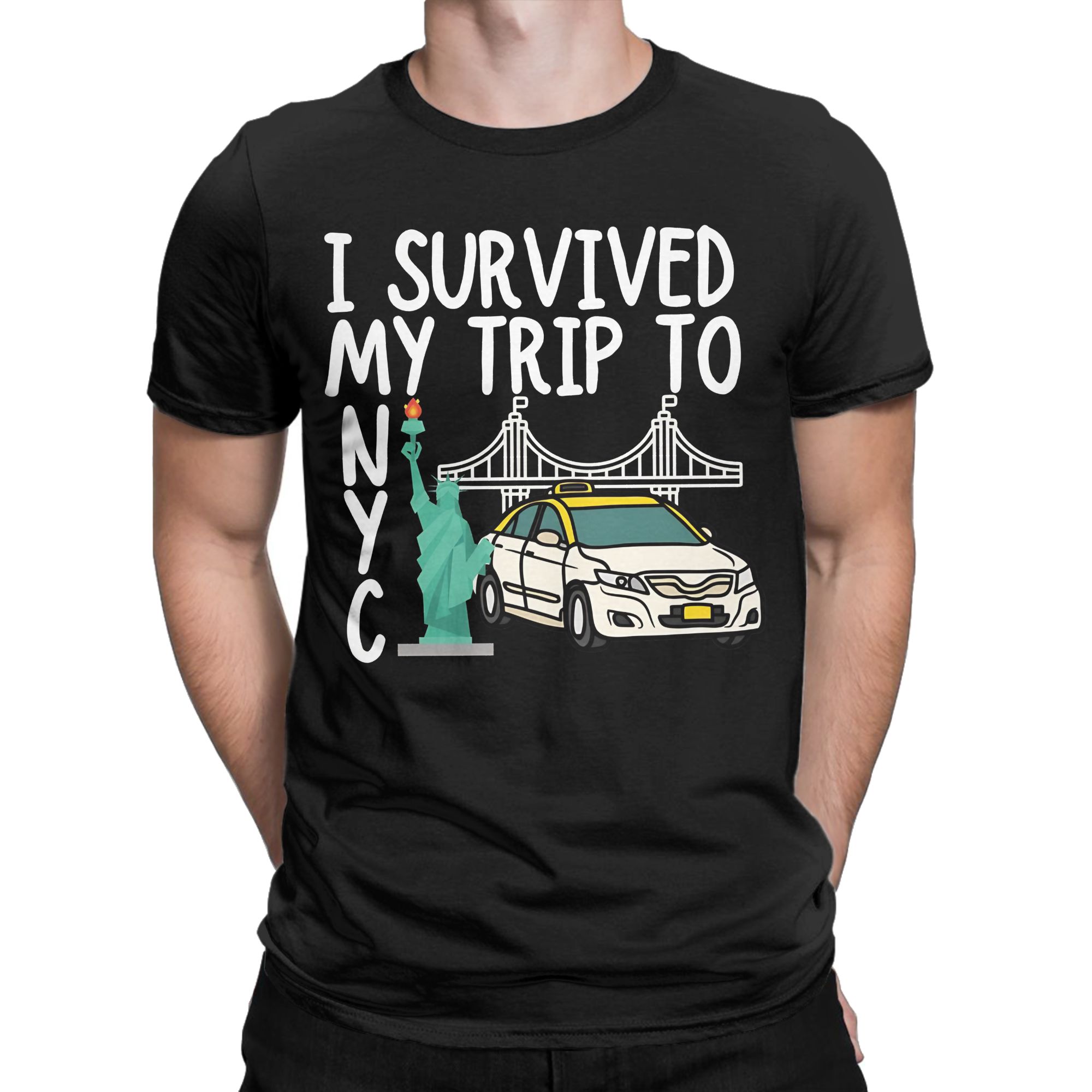 ヴィンテージ「ニューヨーク旅行を生き延びた」Tシャツ メンズ - Summer Clothing Nyc のレビューと価格
