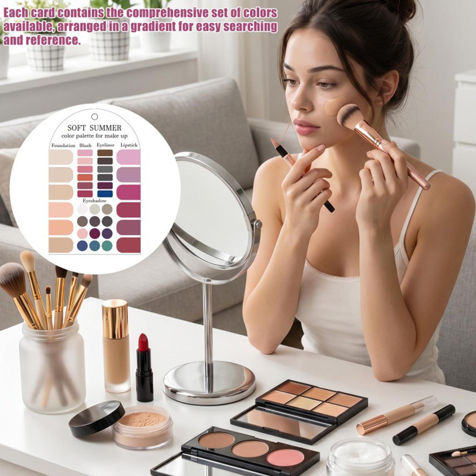 サマーカラーパレットカード 2枚入り アクリル製カラーマッチ - Summer Clothing Palette のレビューと価格